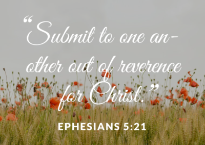 Reverence for Christ