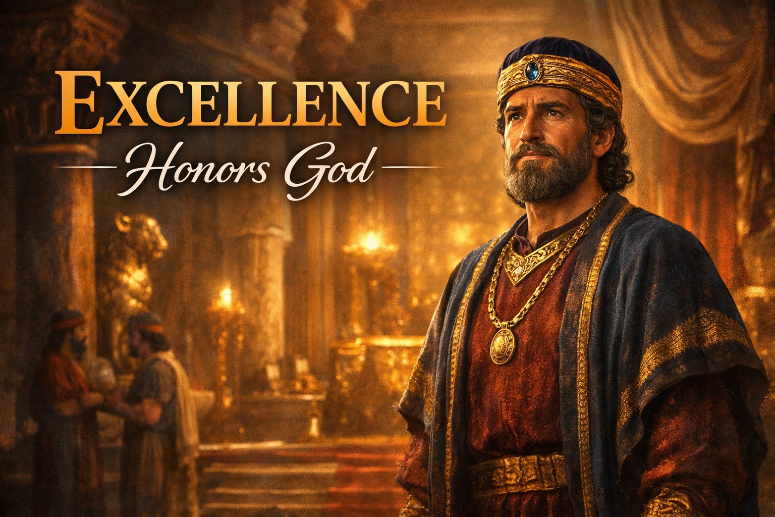 Daniel with an excellent spirit representing faith and integrity