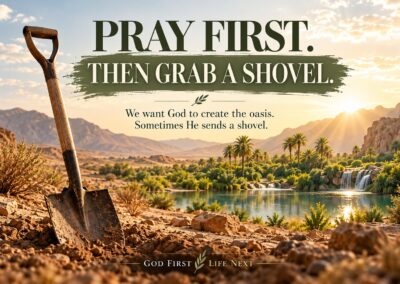 Pray First. Then Grab A Shovel.