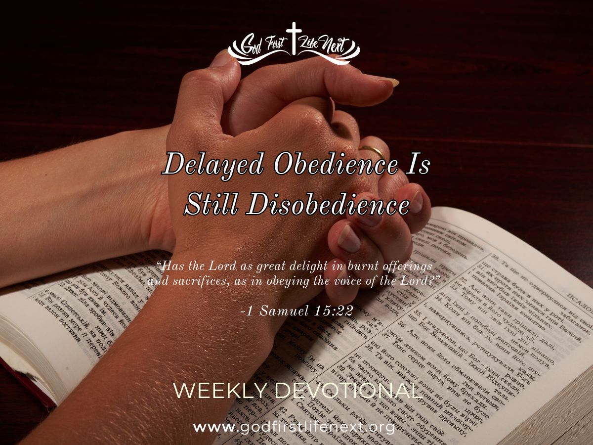 Open Bible symbolizing obedience and reflection.