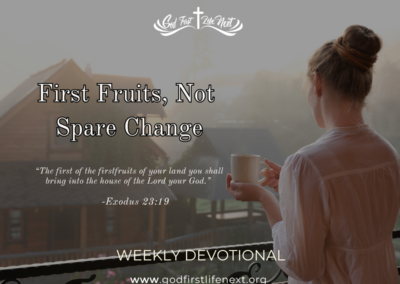 First Fruits, Not Spare Change