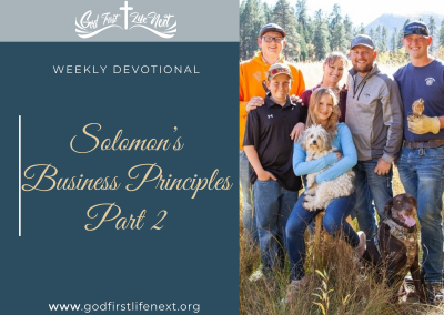 Solomon’s Business Principles Part 2