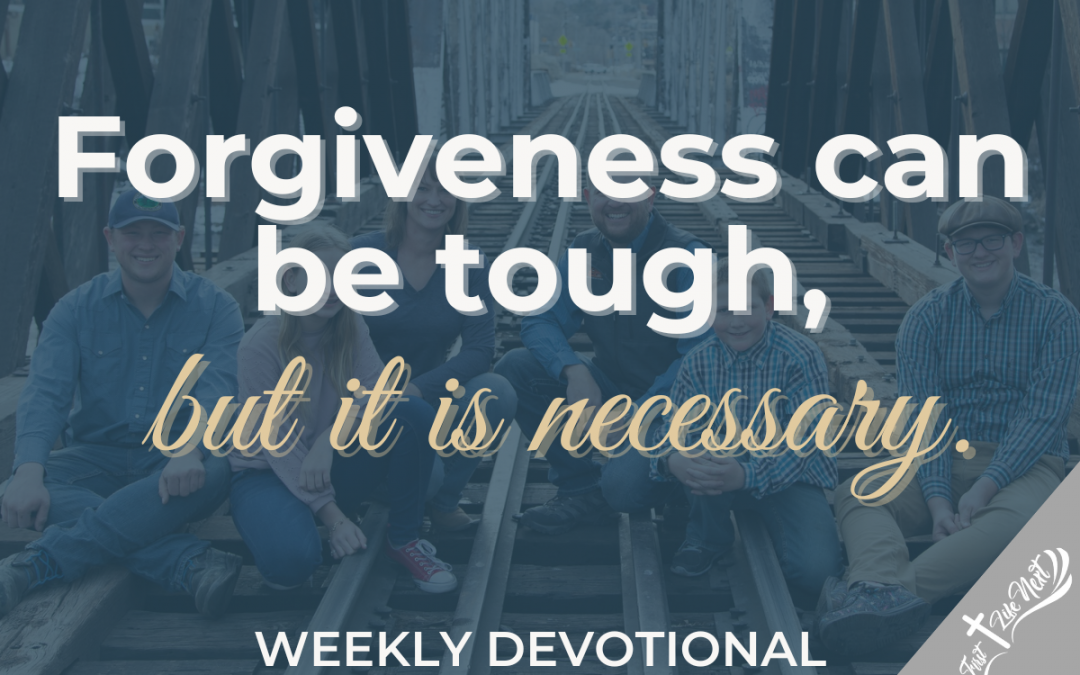 Forgiveness can be tough, but it is necessary.