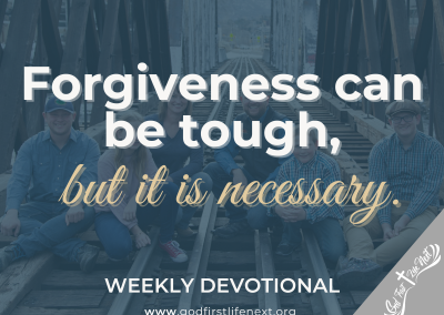 Forgiveness can be tough, but it is necessary.