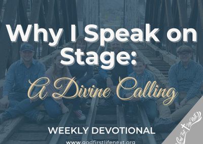 Why I Speak on Stage: A Divine Calling