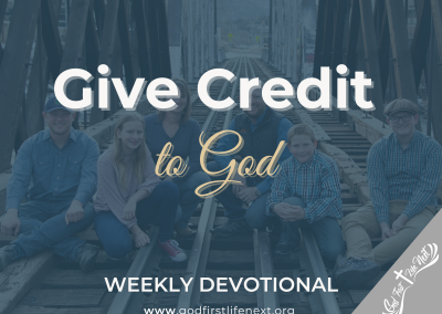 Give Credit to God
