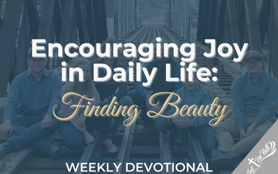 Encouraging Joy in Daily Life: Finding Beauty