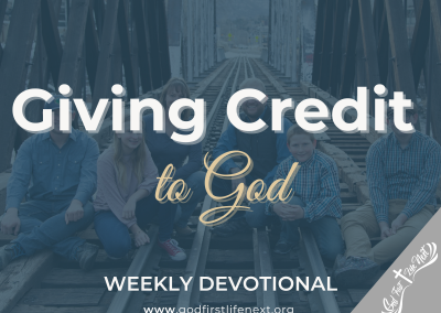 Giving Credit to God.